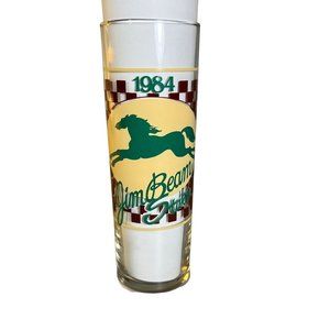 '84 Turfway Park Jim Beam Stakes Race Bar Glass